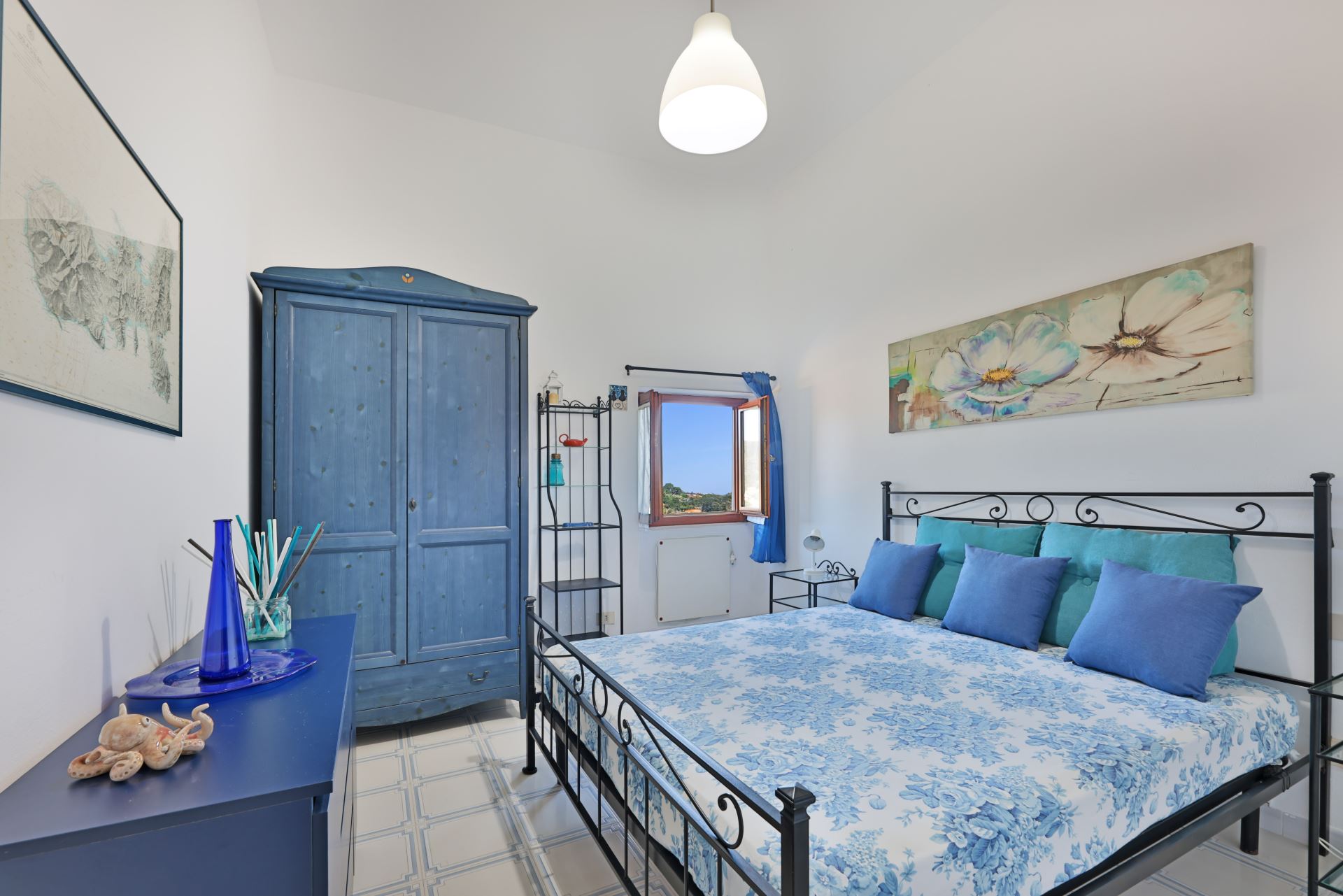 Panoramica della camera da letto di Fiori di Mare